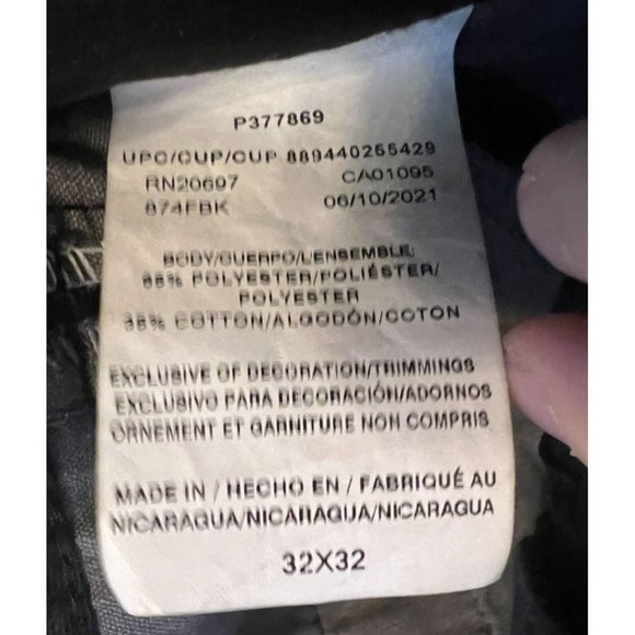 DICKIES 874 FLEX Men's Black Work Pants Size 32 X 32 Pockets - Picture 10 of 10